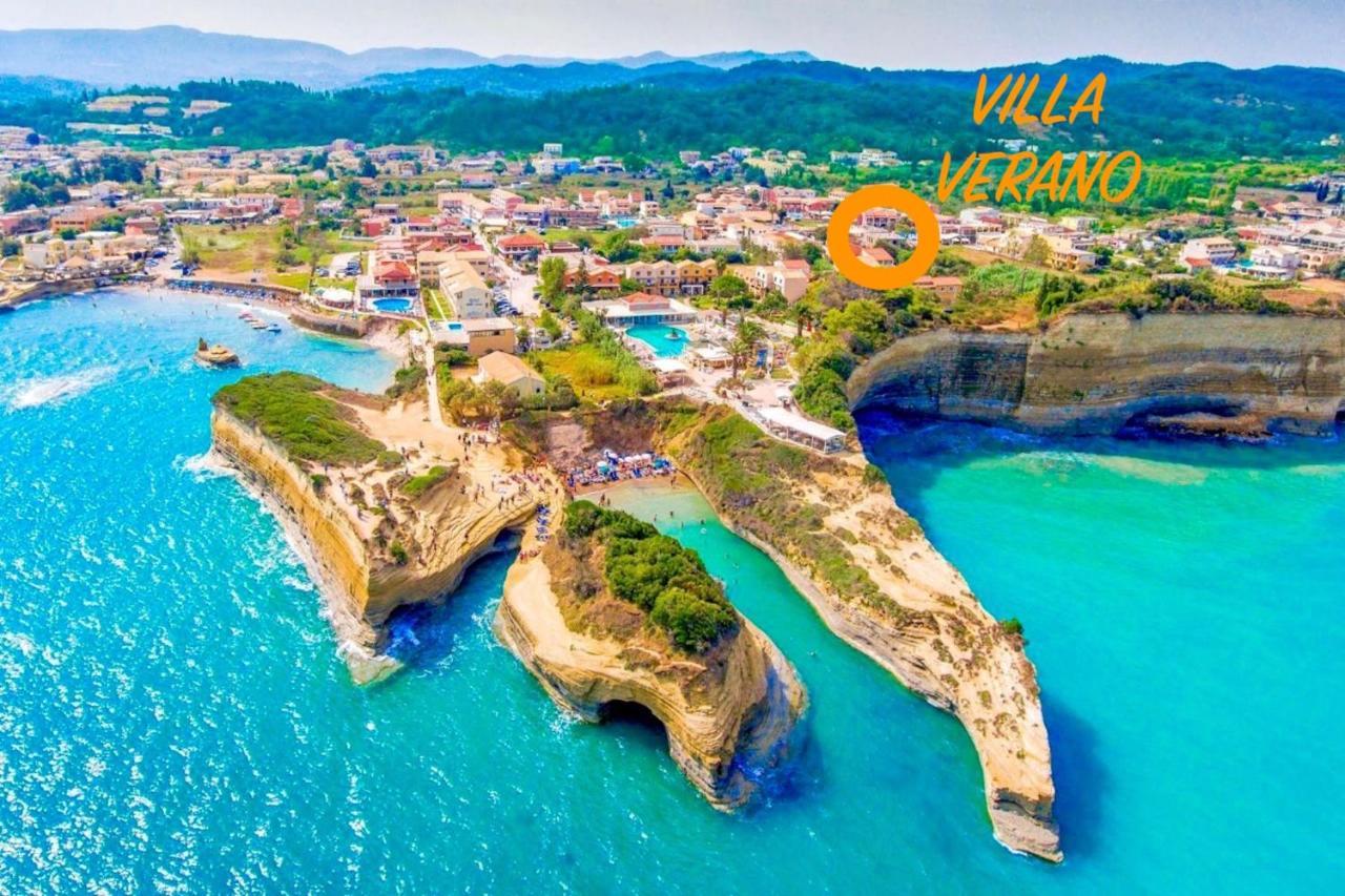 Beach Villa Verano With Private Pool By Dadovillas Sidari  Ngoại thất bức ảnh
