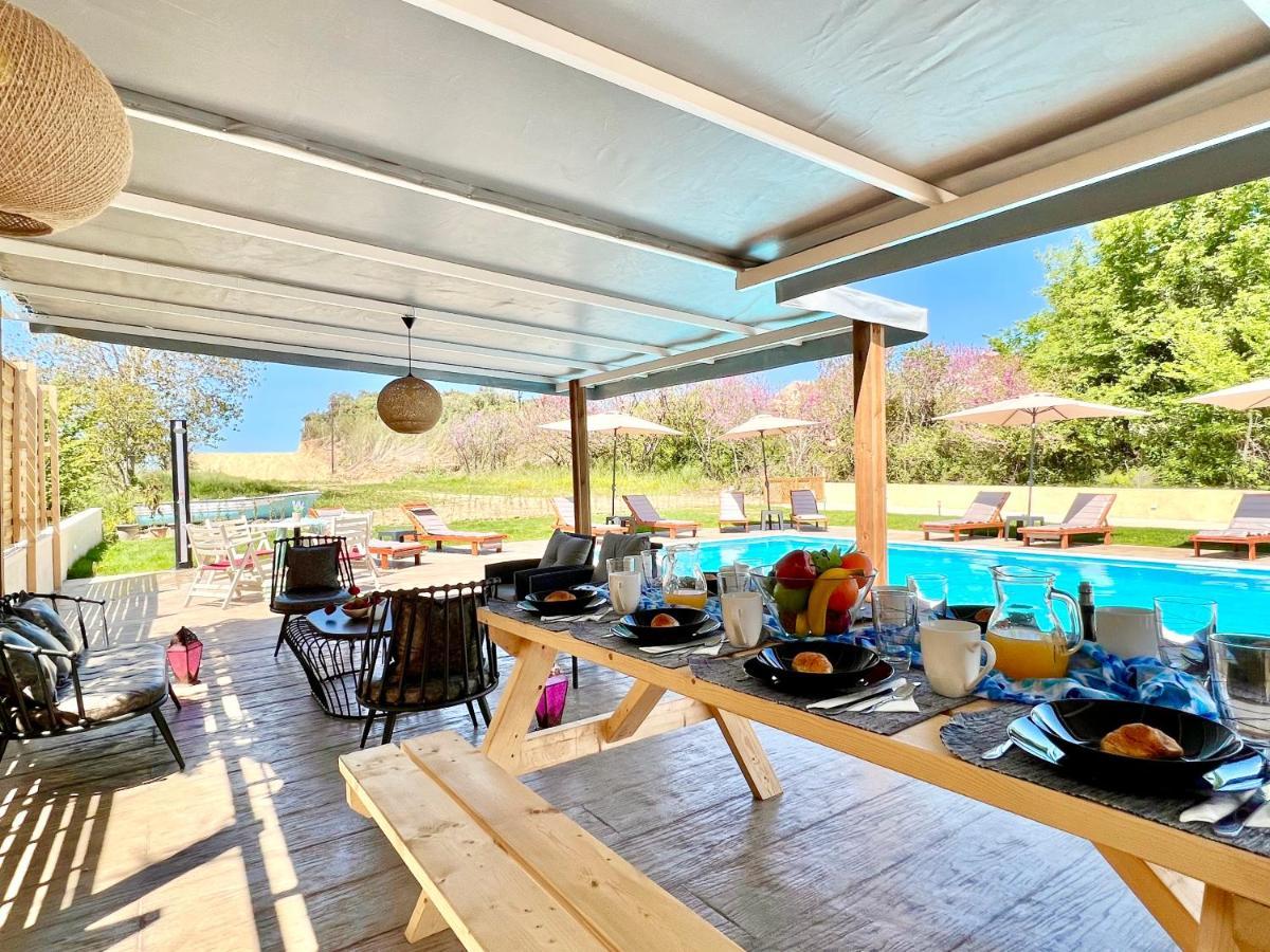 Beach Villa Verano With Private Pool By Dadovillas Sidari  Ngoại thất bức ảnh